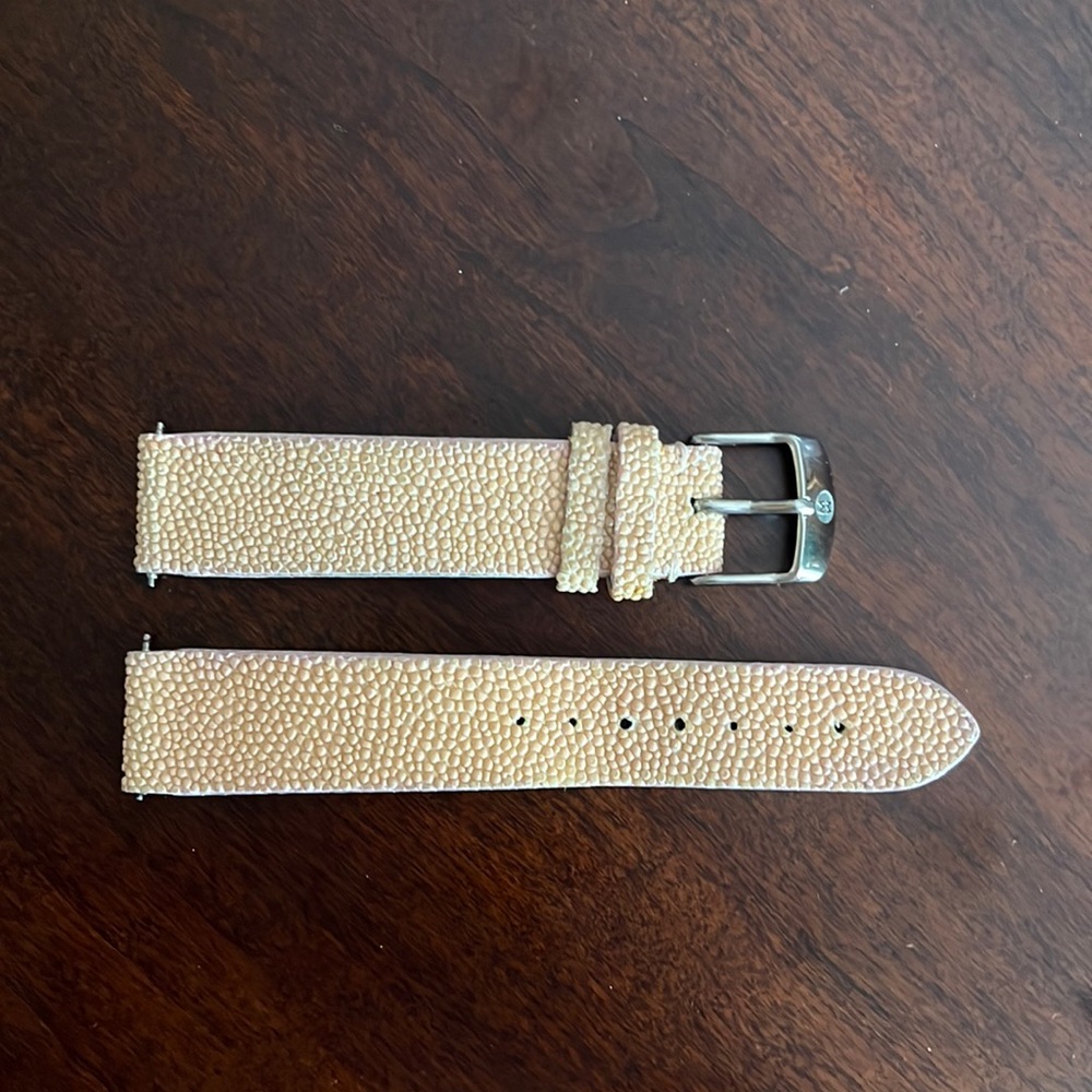 Michele Watch Strap Genuine Galuchat Size 18